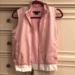 Ralph Lauren Golf Pink/White Sateen Vest